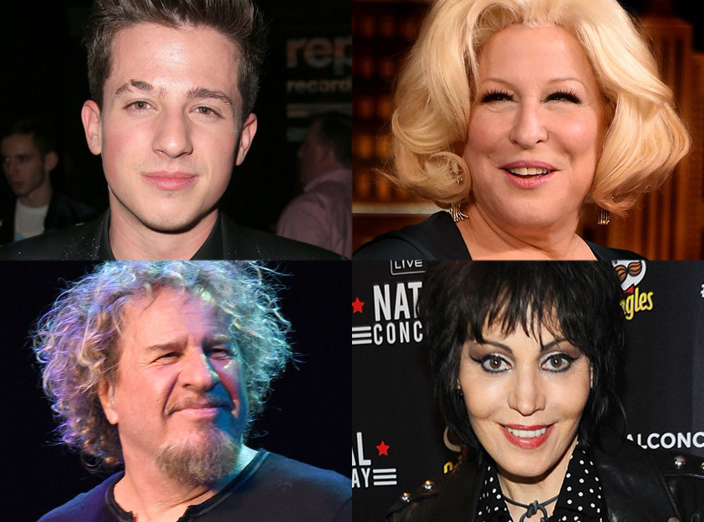 Bette Midler, Joan Jett, Sammy Hagar, Charlie Puth, The Voice Bette Midler, Joan Jett, Sammy Hagar, Charlie Puth, The Voice